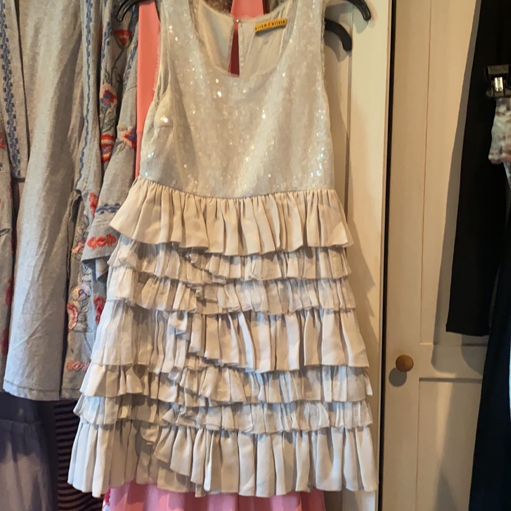 ALICE & OLIVIA 100% silk layered party dress size 2 - Picture 12 of 16
